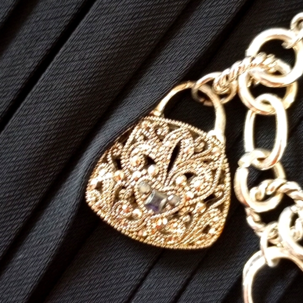Charm Bracelet (5 Purse Charms) Silver 8" - Picture 7 of 9